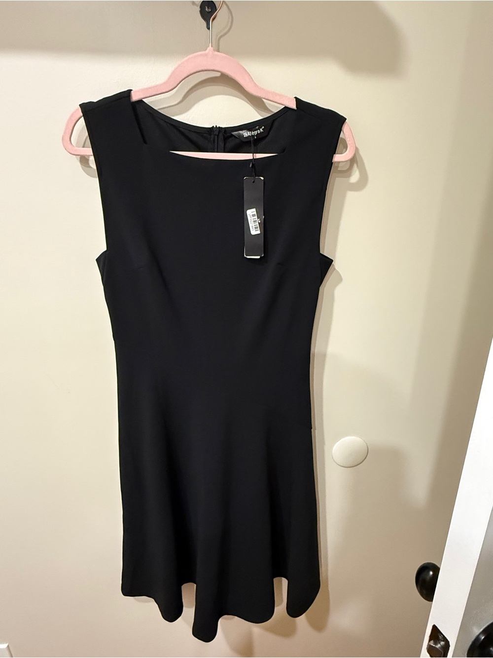 Allegra K Black Sleeveless A-Line Dress NWT